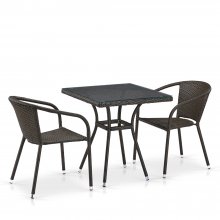 Комплект дачной мебели Афина Мебель T282BNT/Y137C-W53 Brown 2Pcs