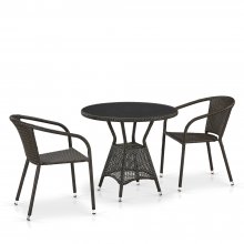 Комплект дачной мебели Афина Мебель T707ANS/Y137C-W53 2Pcs Brown 