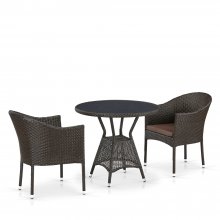 Комплект дачной мебели Афина Мебель T707ANS/Y350-W53 2 Pcs Brown 