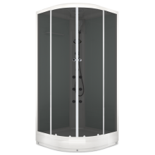 Душевая кабина DOMANI-Spa Delight 110 с г/м, белые стенки/тонированное стекло