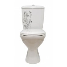 Унитаз (Ст.Оскол) компакт "Суперкомпакт" Цветы Унитаз (Ст.Оскол) компакт "Суперкомпакт" Цветы