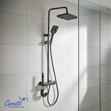 Душевая стойка Cerutti LEANDRO цвет графит Душевая стойка Cerutti LEANDRO цвет графит