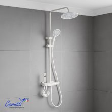 Душевая стойка Cerutti IGINO W цвет молочный (белый) Душевая стойка Cerutti IGINO W цвет молочный (белый)