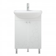 Тумба с раковиной Corozo Орфей 55 напольная белая