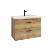 Тумба с раковиной Grossman ФОРТА-70 см 2 ящ. дуб галифакс подвесная