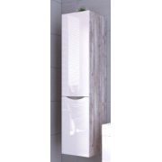 Пенал Grossman Талис-35 см подвесной бетон пайн/белый глянец с б/к