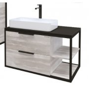 Тумба с раковиной Grossman Лофт-90 см подвесная шанико