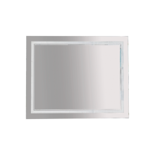 Зеркало Misty LED 2 Неон, клавишный выключатель 100х80