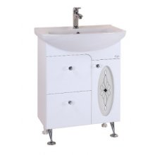 Тумба с раковиной Onika Кристи 65 напольная белая