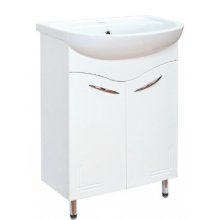 Тумба с раковиной Onika Лада 60 напольная белая