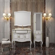 Мебель для ванной Opadiris Лаура 100 белый патина  Vidima