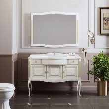 Мебель для ванной Opadiris Лаура 120 белый патина  Florentina