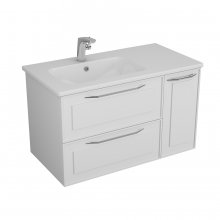 Тумба с раковиной Alvaro Banos Barcelona 90, белый матовый Тумба с раковиной Alvaro Banos Barcelona 90, белый матовый